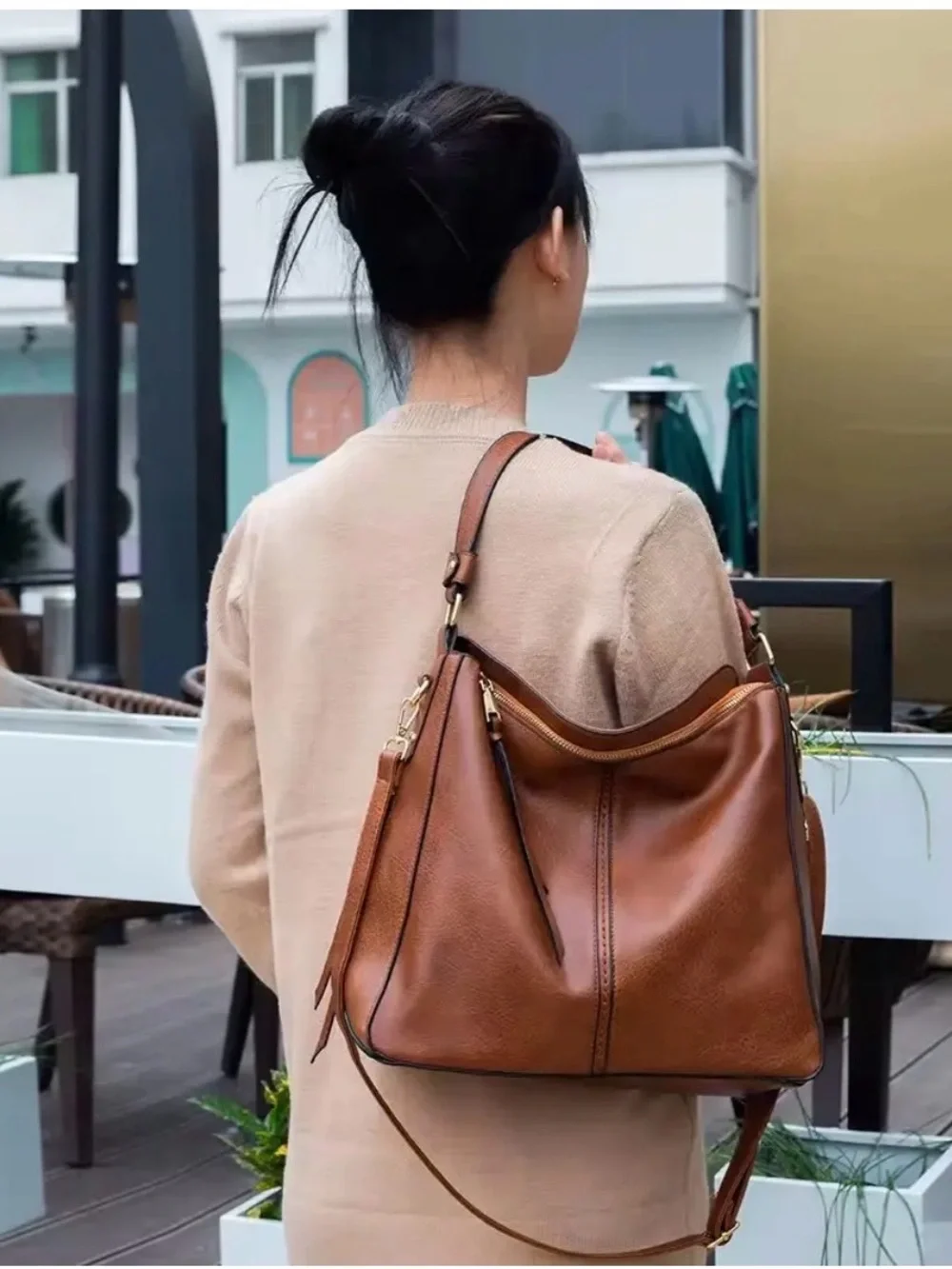 Libra Hobo bag vegan leather
